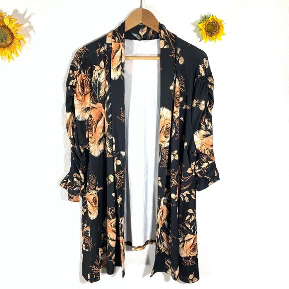 Lily by Firmiana Open Front Longline Cardigan